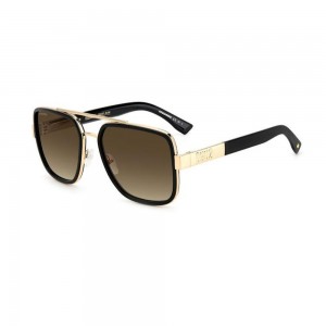 dsquared2-occhiali-da-sole-d2-0060-s-rhl-58-19-140-unisex-gold-black-lenti-brown-gradient