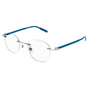 montblanc-occhiali-da-vista-mb0223o-005-50-21-145-uomo-argento-blu