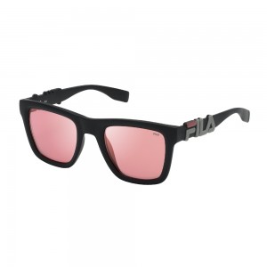 occhiali-da-sole-fila-sf9416-u28k-51-23-145-unisex-nero-opaco-lenti-red