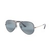 occhiali-da-sole-ray-ban-aviator-unisex-blu-lenti-blue-bl-mirror-gray-rb3025-9156aj-58-14-135