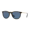 occhiali-da-sole-ray-ban-erika-unisex-avana-scuro-lucido-lenti-dark-blu-rb4171-639080-54-18-145