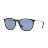 occhiali-da-sole-ray-ban-erika-unisex-avana-scuro-lucido-lenti-light-blu-rb4171-639276-54-18-145