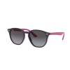 occhiali-da-sole-ray-ban-rj9070s-70218g-46-16-130-unisex-junior-violet-lenti-light-grey-gradient-dark-grey