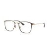 occhiali-da-vista-ray-ban-rx6466-2905-49-19-140-unisex-brown-on-arista