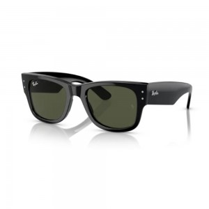 ray-ban-occhiali-da-sole-rb0840s-901-31-51-21-145-unisex-black-lenti-grigio-verde
