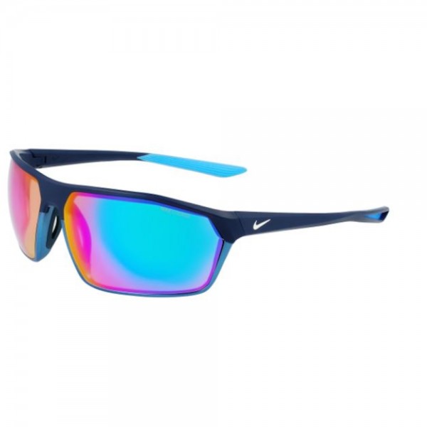 Occhiali da Sole Nike Clash M DD1225 410 70 14 132 uomo midnight navy lenti turquoise mirror