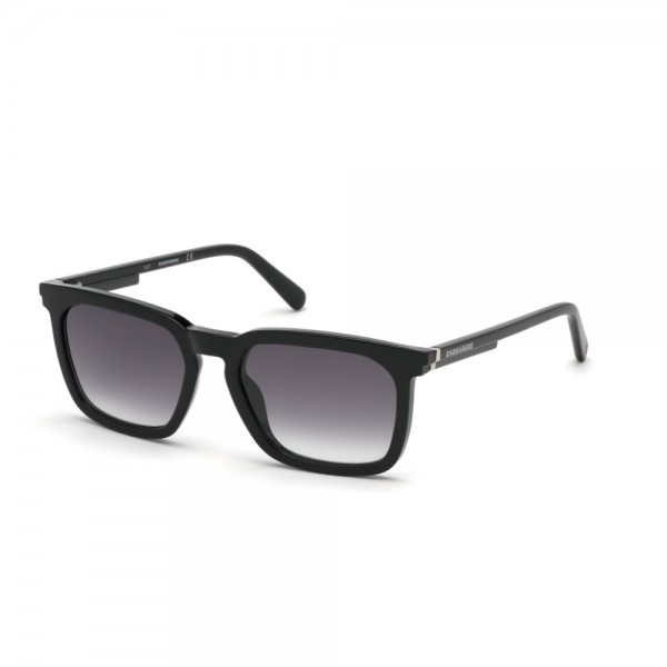 occhiali-da-sole-dsquared2-dq0295-s-01c-54-18-145-unisex-nero-lucido-lenti-fumo-specchiato