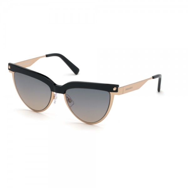 Occhiali da Sole Dsquared2 DQ0302 S 28B 53 18 135 donna oro rose lucido Lenti fumo gradient