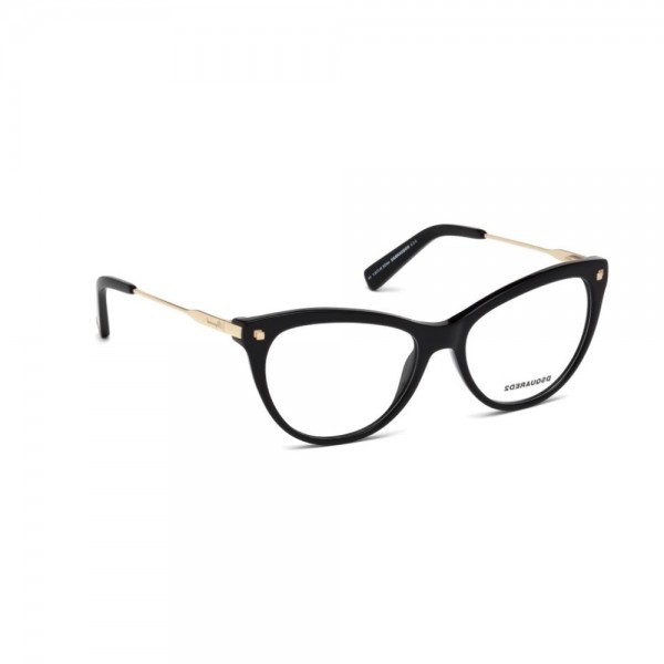 Occhiali da Vista Dsquared2 nero lucido donna DQ5195 001 54 16 135