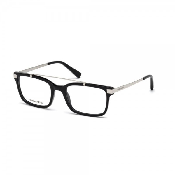 occhiali-da-vista-dsquared2-nero-lucido-unisex-dq5209-001-52-19-140