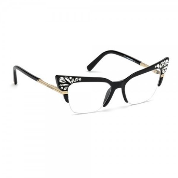 Occhiali da Vista Dsquared2 nero lucido donna DQ5255 001 52 17 140