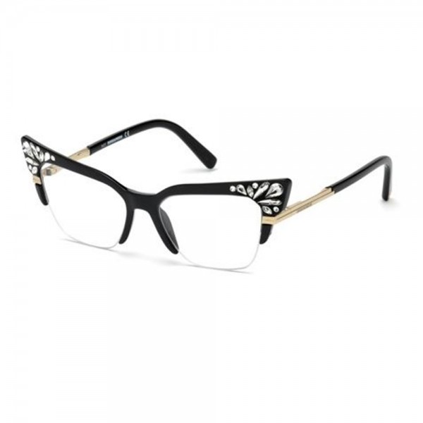 occhiali-da-vista-dsquared2-nero-lucido-donna-dq5255-001-52-17-140