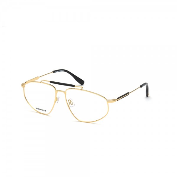 occhiali-da-vista-dsquared2-dq5330-030-60-15-145-unisex-oro-lucido