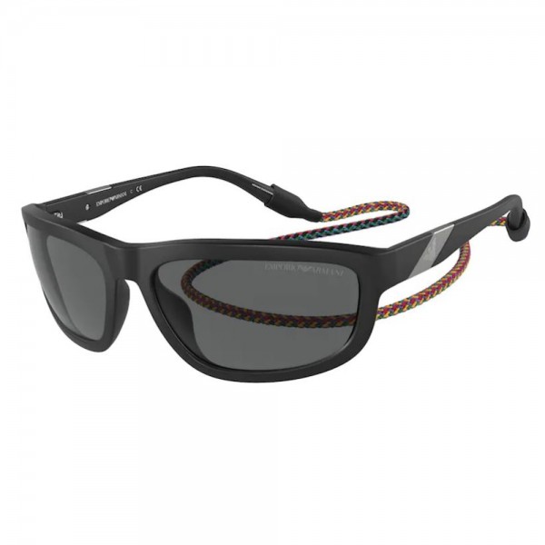occhiali da sole Emporio Armani EA4183U 500187 64 18 125 uomo black lenti dark grey