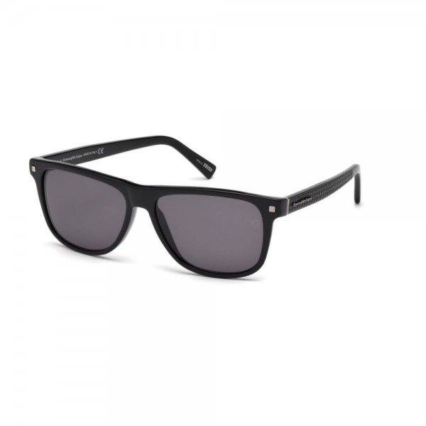 occhiali-da-sole-ermenegildo-zegna-uomo-nero-lucido-lenti-fumo-ez0074-s-01a-57-15-145