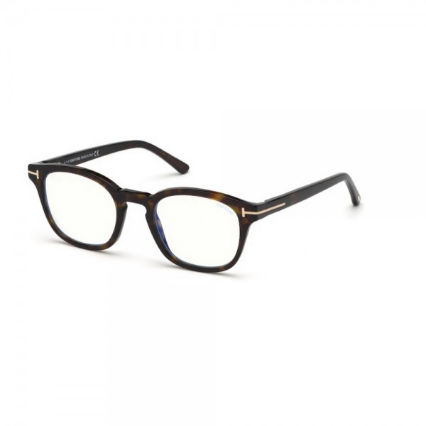 Occhiali da Vista Tom Ford FT5532 B 52E 49 21 140 uomo avana scuro lenti blu protect con clip on da sole