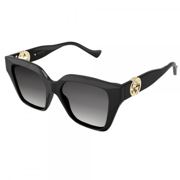 Occhiali da Sole Gucci GG1023S 001 54 17 140 Donna black lenti grey gradient