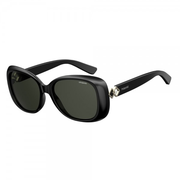 Occhiali da Sole Polaroid donna nero lucido Lenti grigio polarizzato PLD4051 807 M9 55 17 140