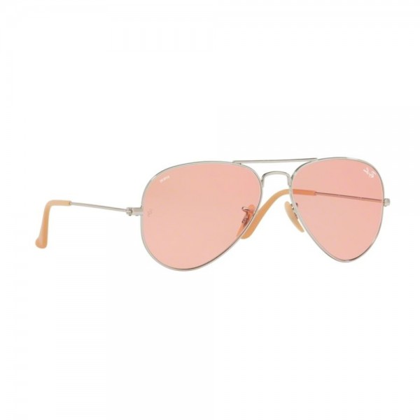 occhiali-da-sole-ray-ban-unisex-argento-lenti-pink-photocromic-rb3025-9065v7-58-14-135