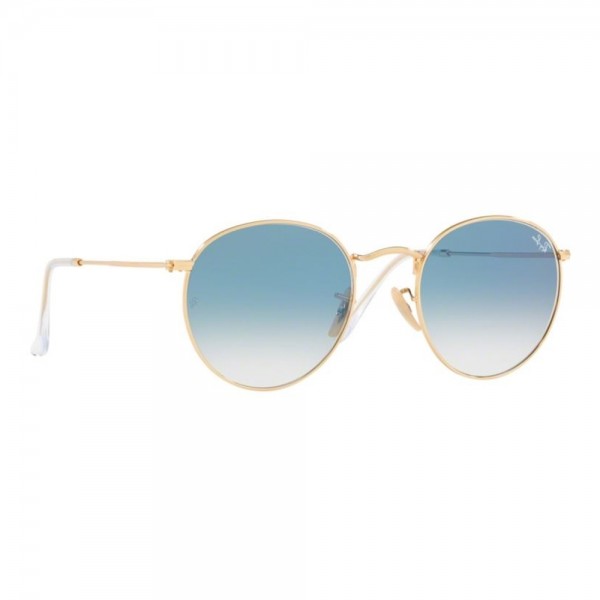 occhiali-da-sole-ray-ban-unisex-gold-lenti-crystal-white-grad-blue-rb3447n-001-3f-50-21-145