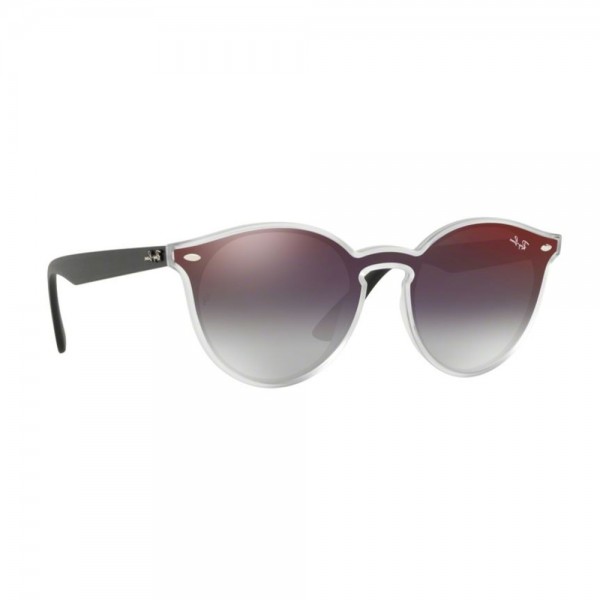 occhiali-da-sole-ray-ban-unisex-matt-trasparent-lenti-grey-gradient-mirror-red-rb4380n-6355u0-37-13-145