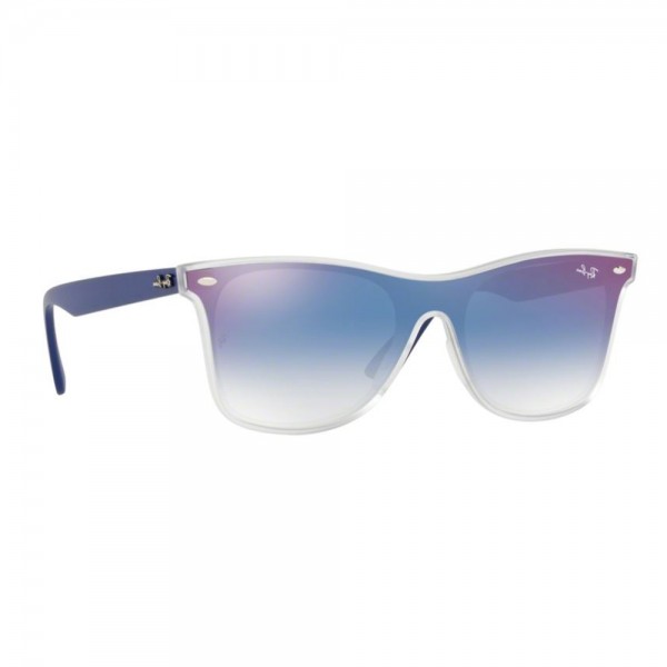 occhiali-da-sole-ray-ban-unisex-matt-trasparent-lenti-clear-gradient-blue-mirror-red-rb4440n-6356x0-41-14-145