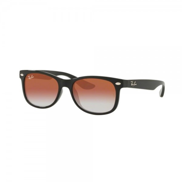 occhiali-da-sole-ray-ban-junior-unisex-black-lenti-light-mirror-red-gradient-rj9052s-100-vo-48-16-130