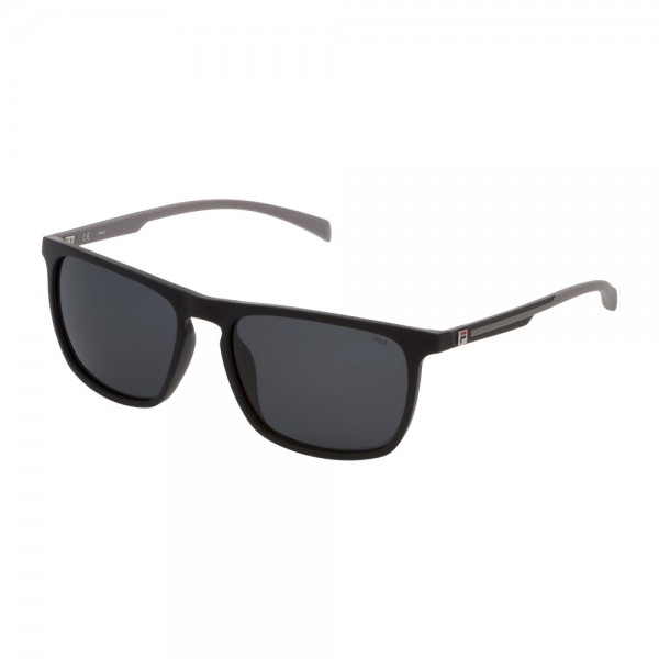 occhiali-da-sole-fila-sf9331-u28z-58-17-145-unisex-nero-opaco-lenti-smoke-polarizzato