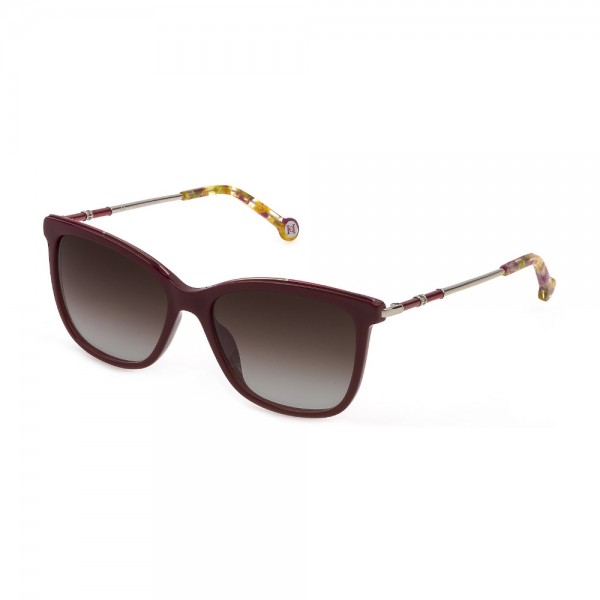 Occhiali da Sole Carolina Herrera SHE863 09FH 55 16 140 Donna bordeaux pieno lucido Lenti violet gradient pink