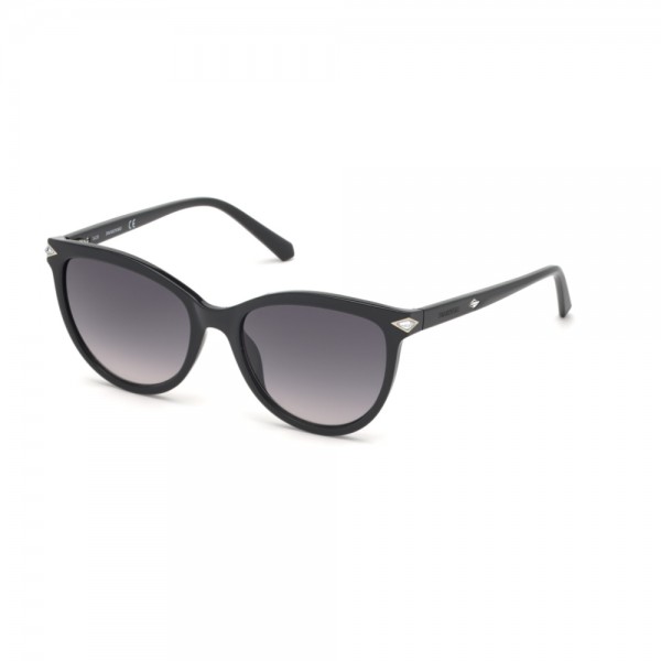 Occhiali da Sole Swarovski SK0233 S 01B 54 18 140 Donna nero lucido Lenti fumo gradient