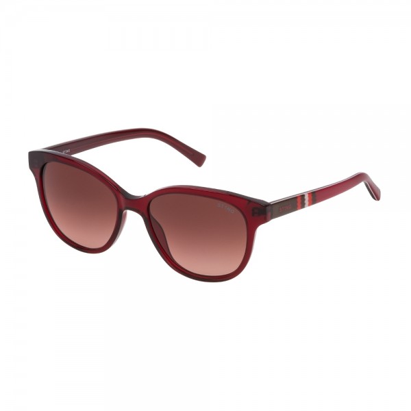 Occhiali da Sole sting bitmap 3 junior rosso trasparente lucido Lenti brown gradient pink SSJ644 0768 49-16-130