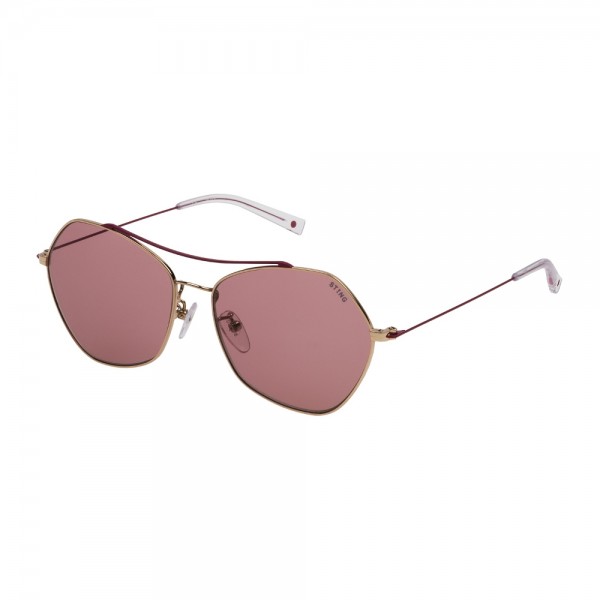 occhiali-da-sole-sting-trend-3-unisex-oro-rose-lucido-lenti-violet-sst193-0a93-56-14-140