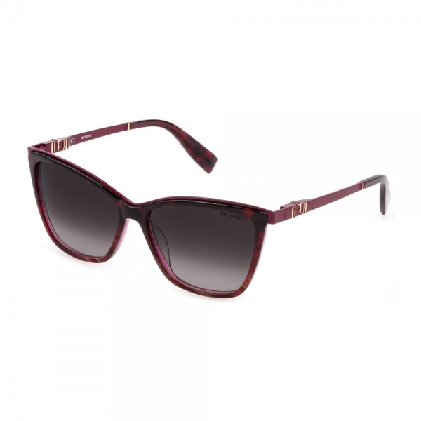 occhiali-da-sole-trussardi-str477-077f-57-15-140-donna-corno-bordeaux-lucido-lenti-brown-gradient-pink