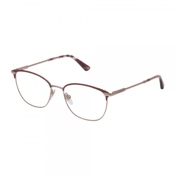 Occhiali da Vista Nina Ricci VNR185 08P2 54 17 135 donna rosa pesca lucido c parti colorate